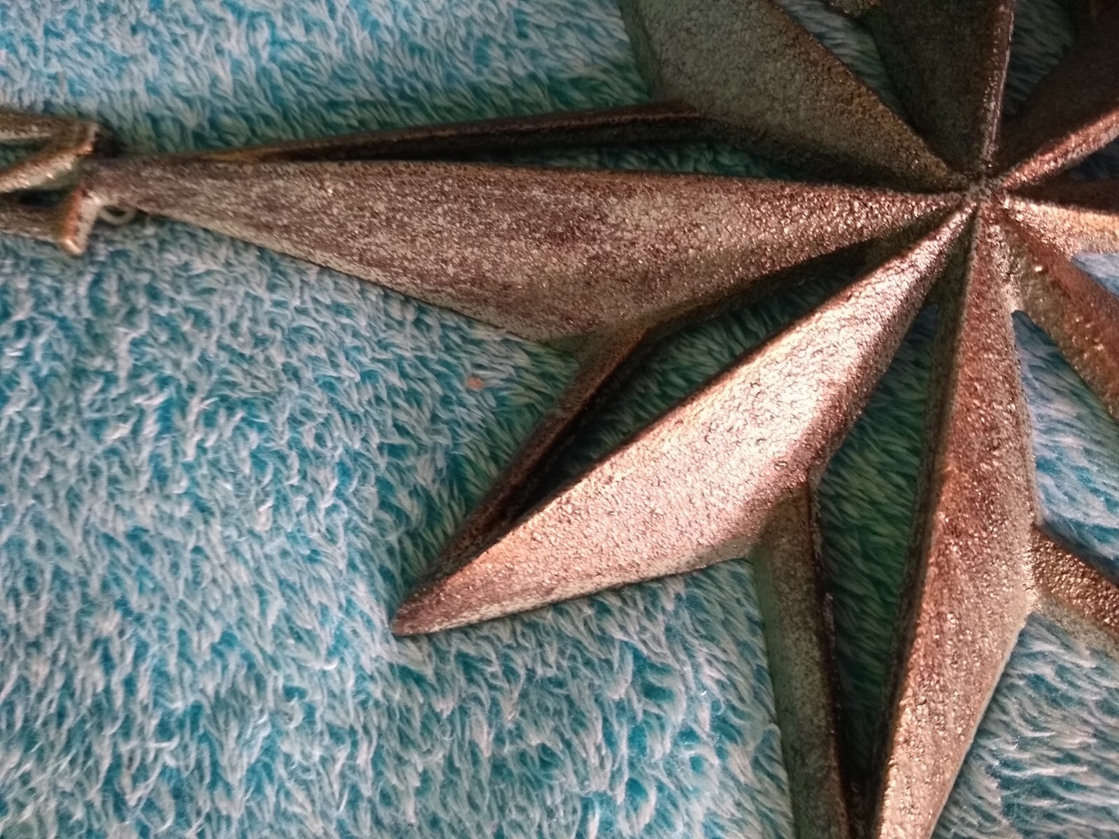 Nautical Star Compass Rose Cast Iron Green Patina Appearance Wall Decor Hanging