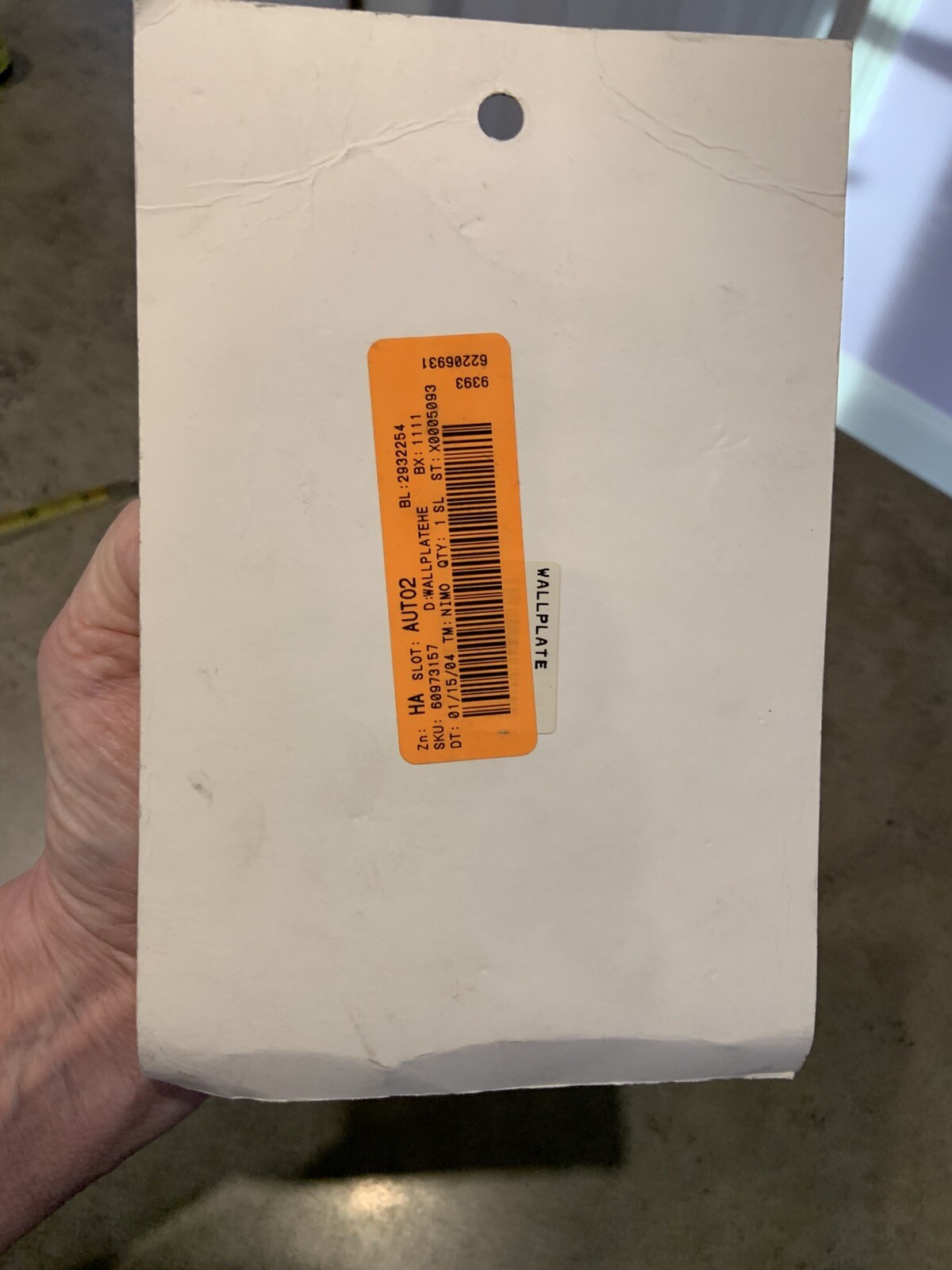 Vtg American Tack And Hardware Dimensional Single Switch Plate NOS Garden Theme