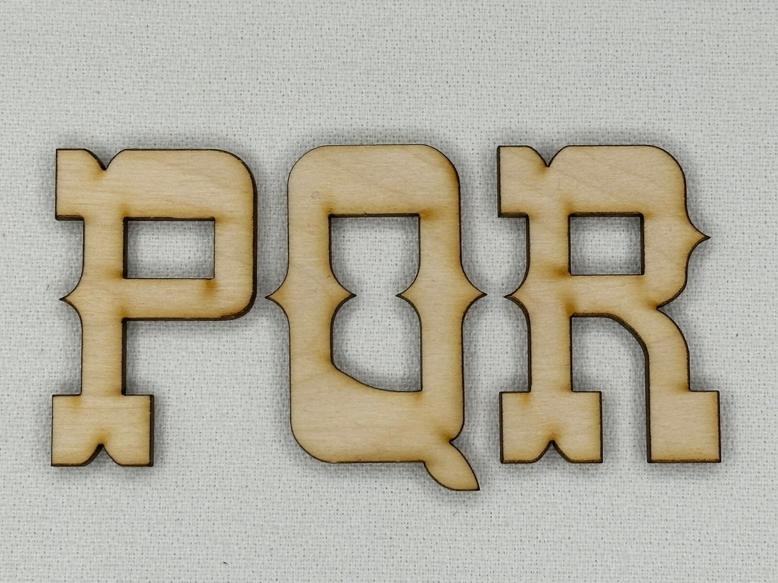 Laser Cut Unfinished Wood Letters or Numbers Western Font Craft Cutout