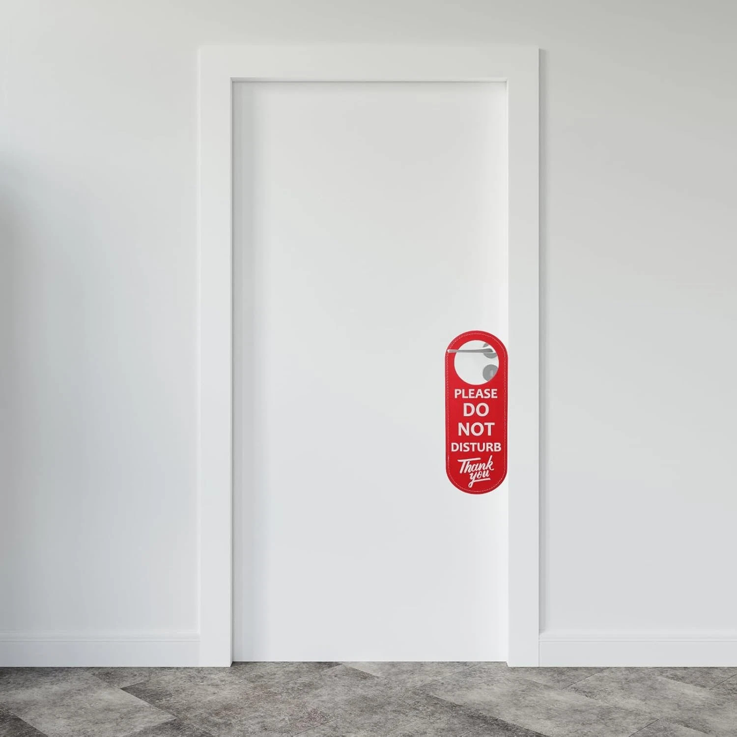 PU Leather Double Sided Please Do Not Disturb Sign, Do Not Disturb Door Hanger S
