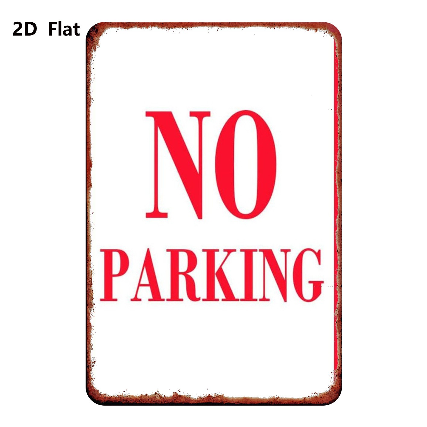 20.32×30.48 cm Metal “NO PARKING” Sign