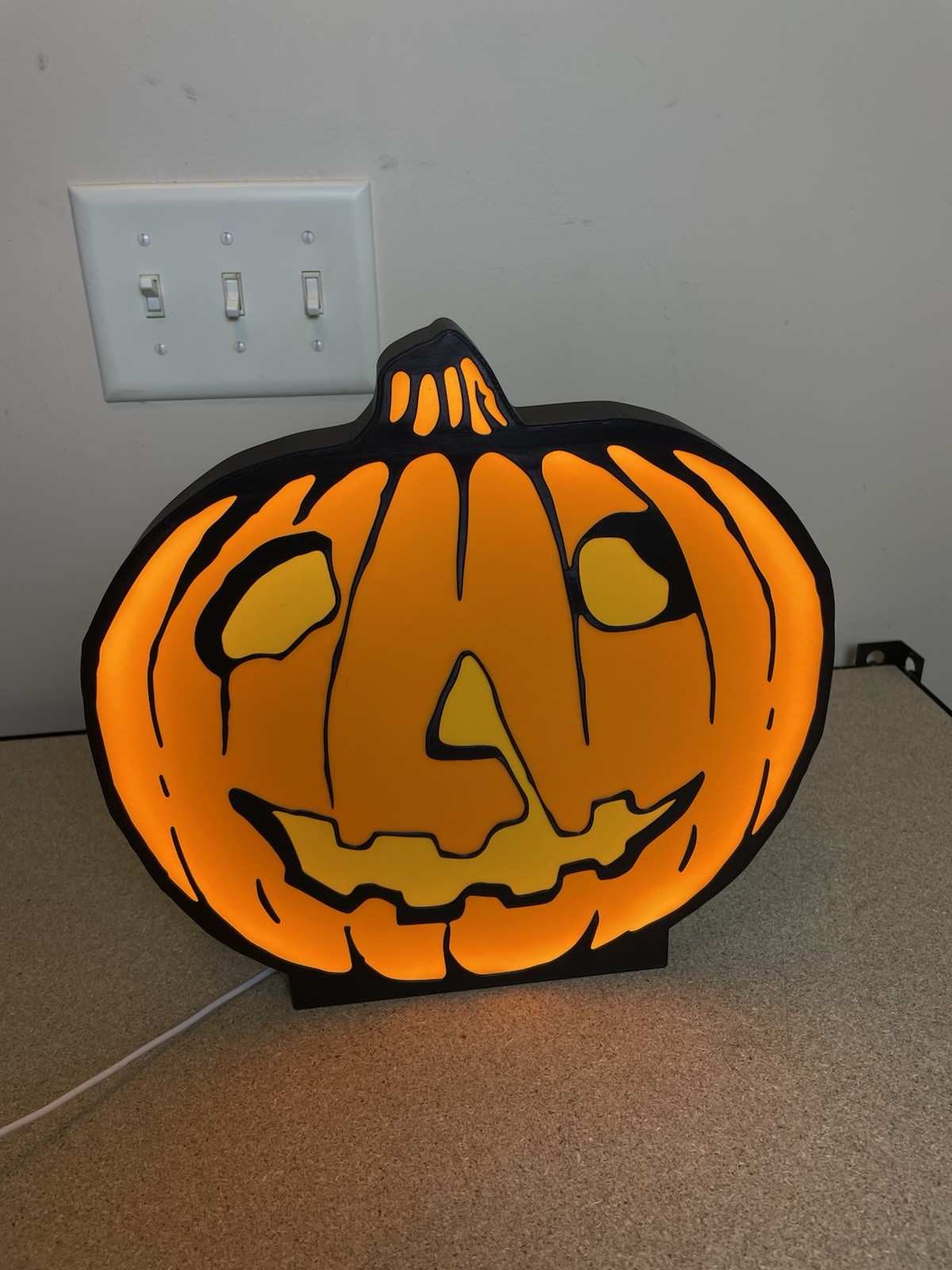 Halloween Light Box Sign