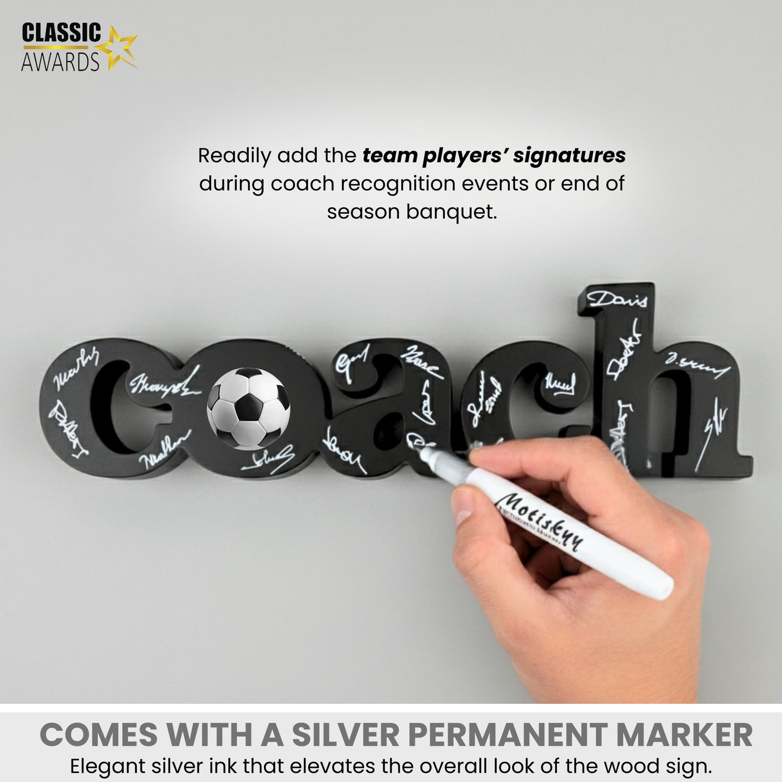 Self Standing Signable Coach Gifts – Add Your Own Photo, Logo – Personalized …