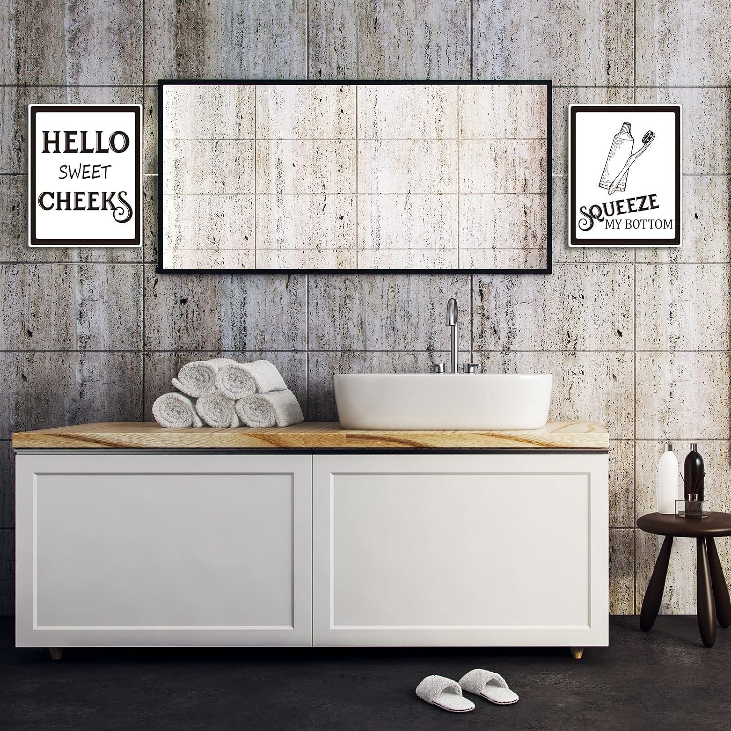 8×10 Unframed Bathroom Wall Prints – Vintage Quotes for Uplifting Spaces