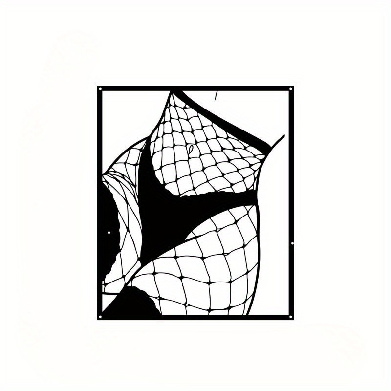 Minimalist Abstract Line Woman Metal Wall Art Modern Home Decor Gift