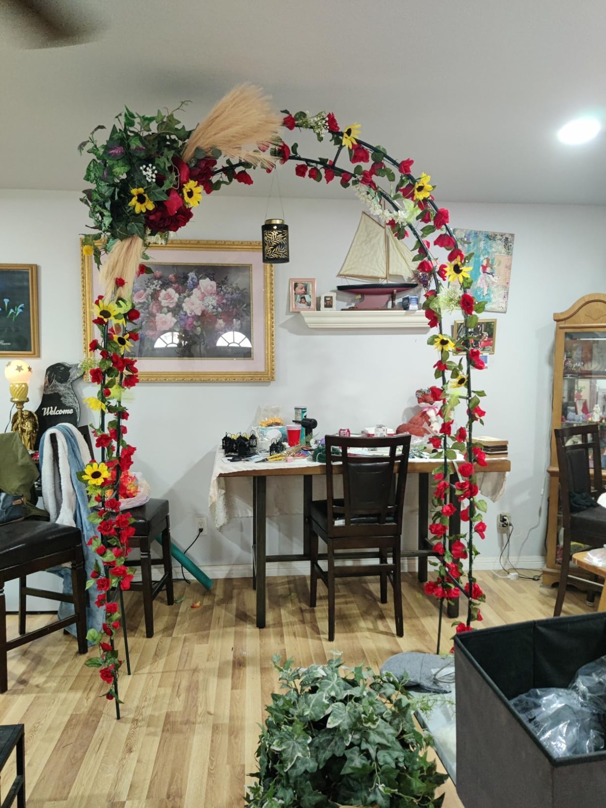94 Metal Garden Arch Trellis for Climbing Plants Outdoor Decorations