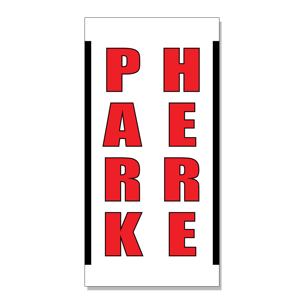 Park Here Business DECAL STICKER Retail Store Sign