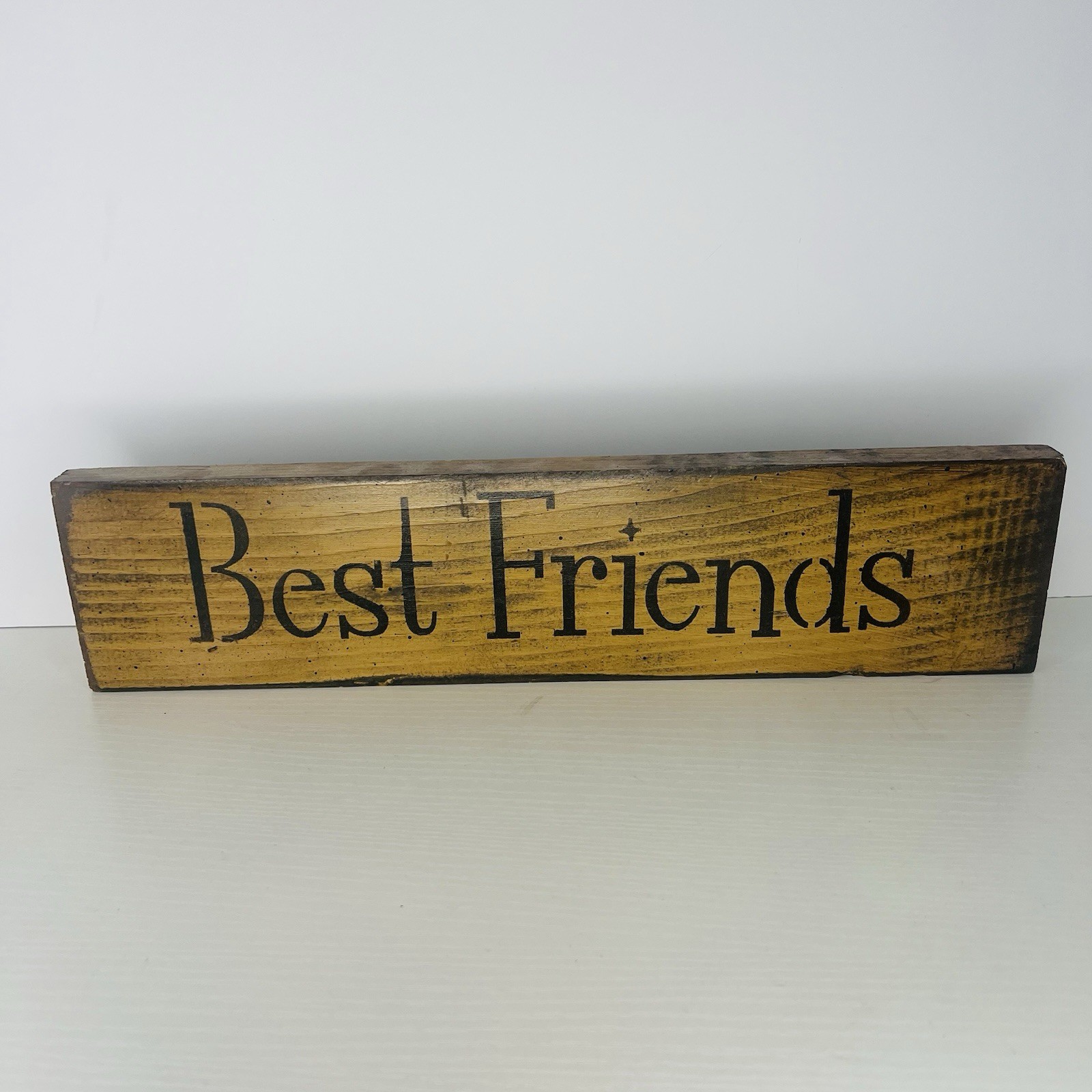Best Friend Wooden Block Sign Unbranded 14.5inX3.5in Table Home Decor