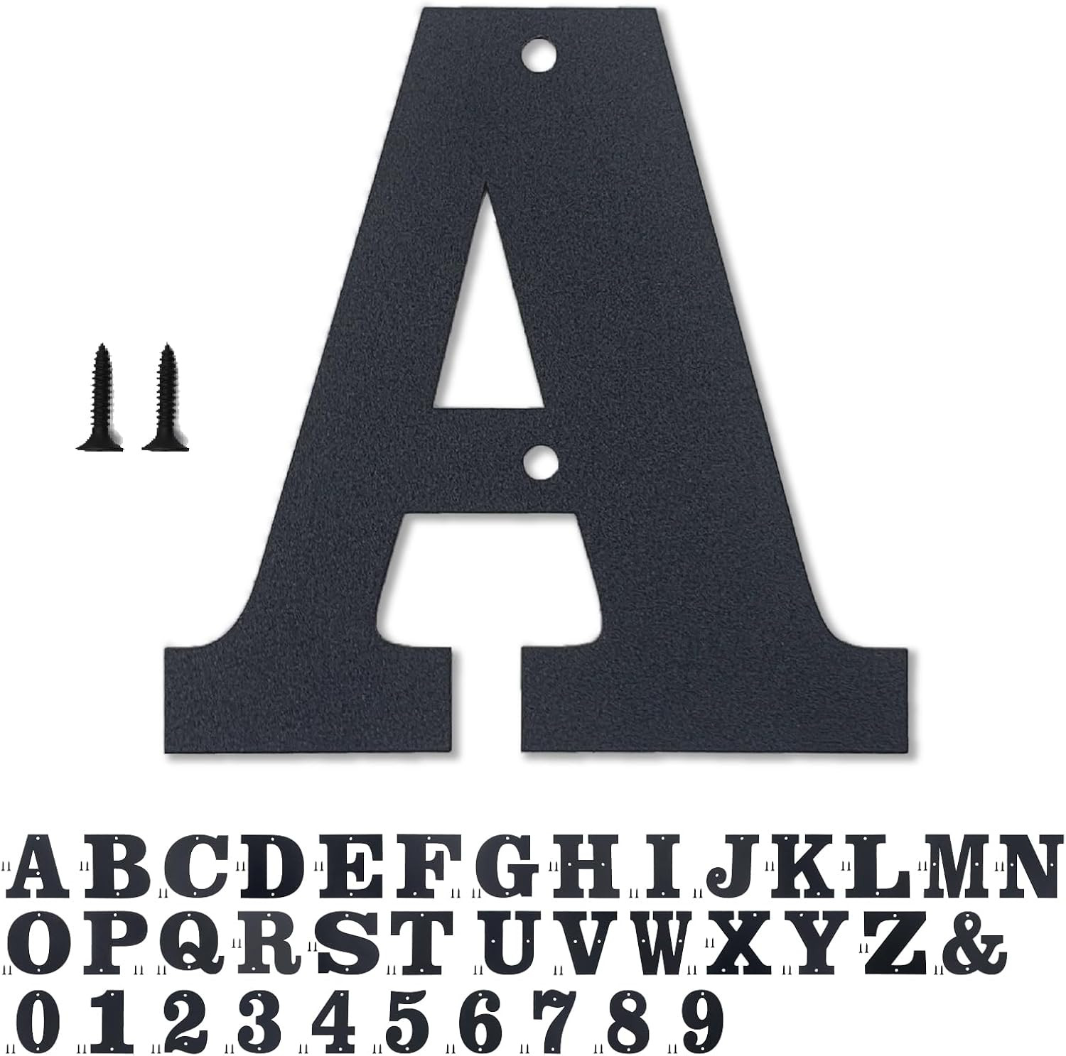 5 Inch House Numbers and Metal Letters for Outdoor Signs – Coated Address Letter