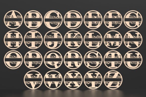 Split Letter Circle