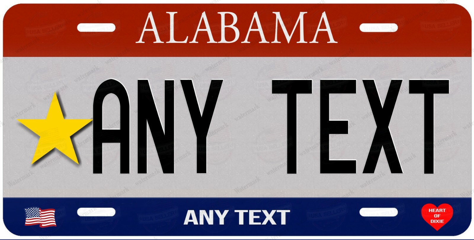 Personalize License Plate Tag Personalized for Any State Auto Car Motorcycle ATV