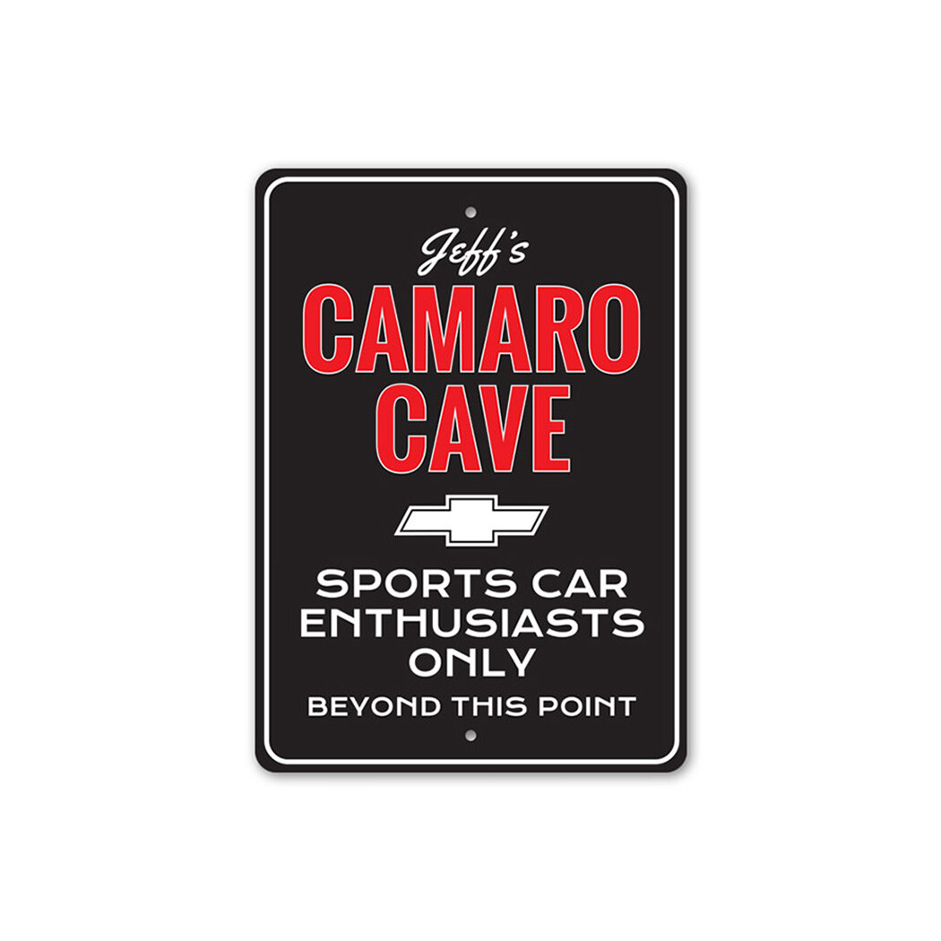 Camaro Man Cave Garage Metal Sign Chevy Car Chevrolet Parking Racing Classic Art