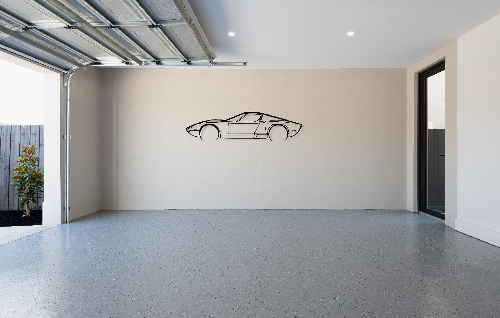 Silhouette For Lamborghini Miura Steel Wall Decor Decoration Art Sv Svj P400S