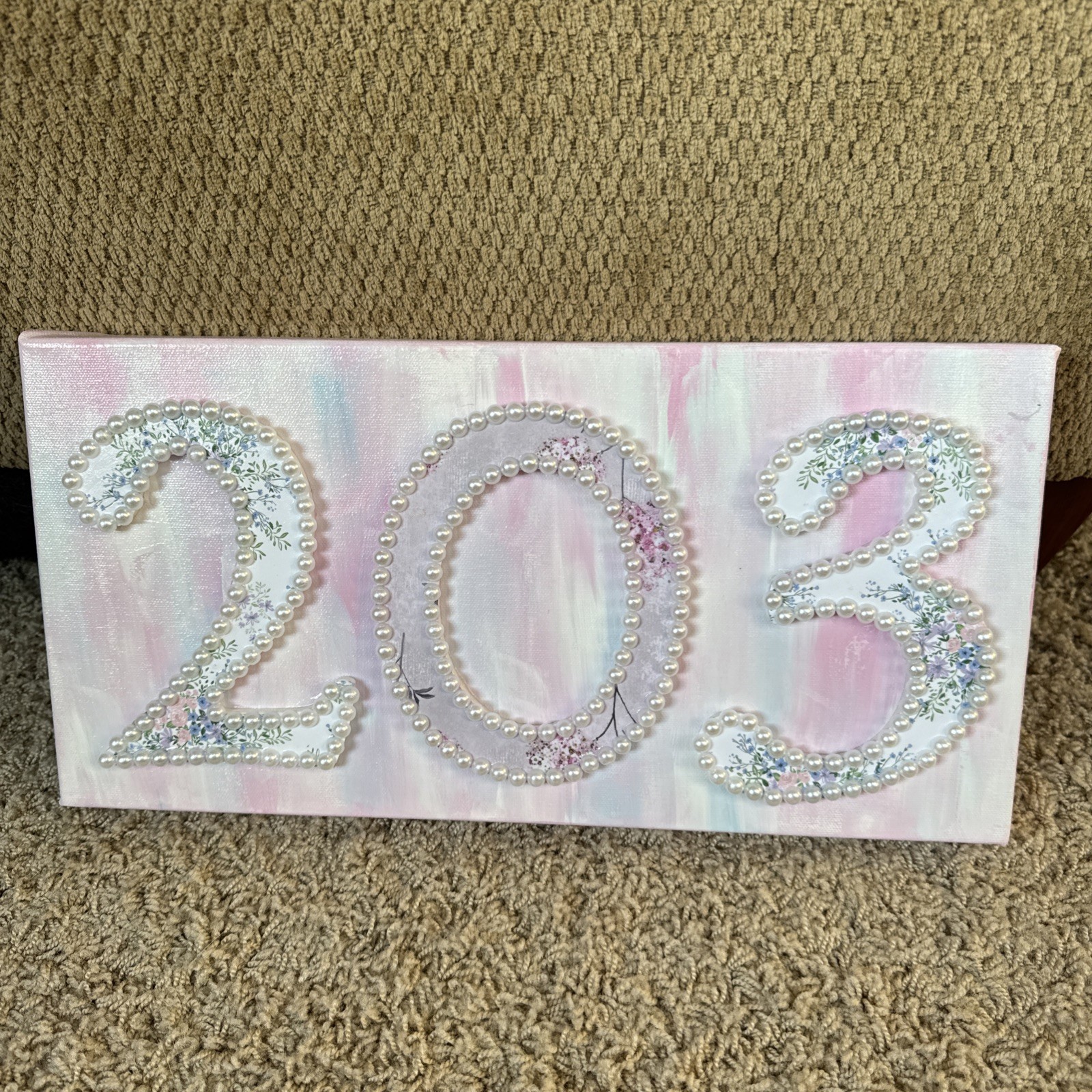 Custom Handmade Letter, Name, or Number Sign / Personalized Canvas Wall Decor