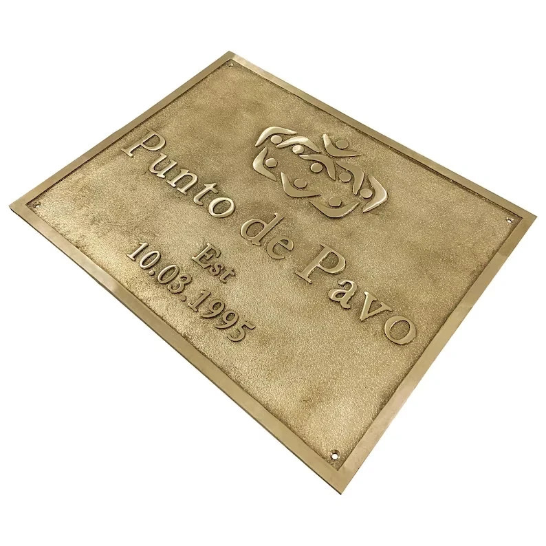 Personalized bronze address signs – Solid bronze plaques for front door