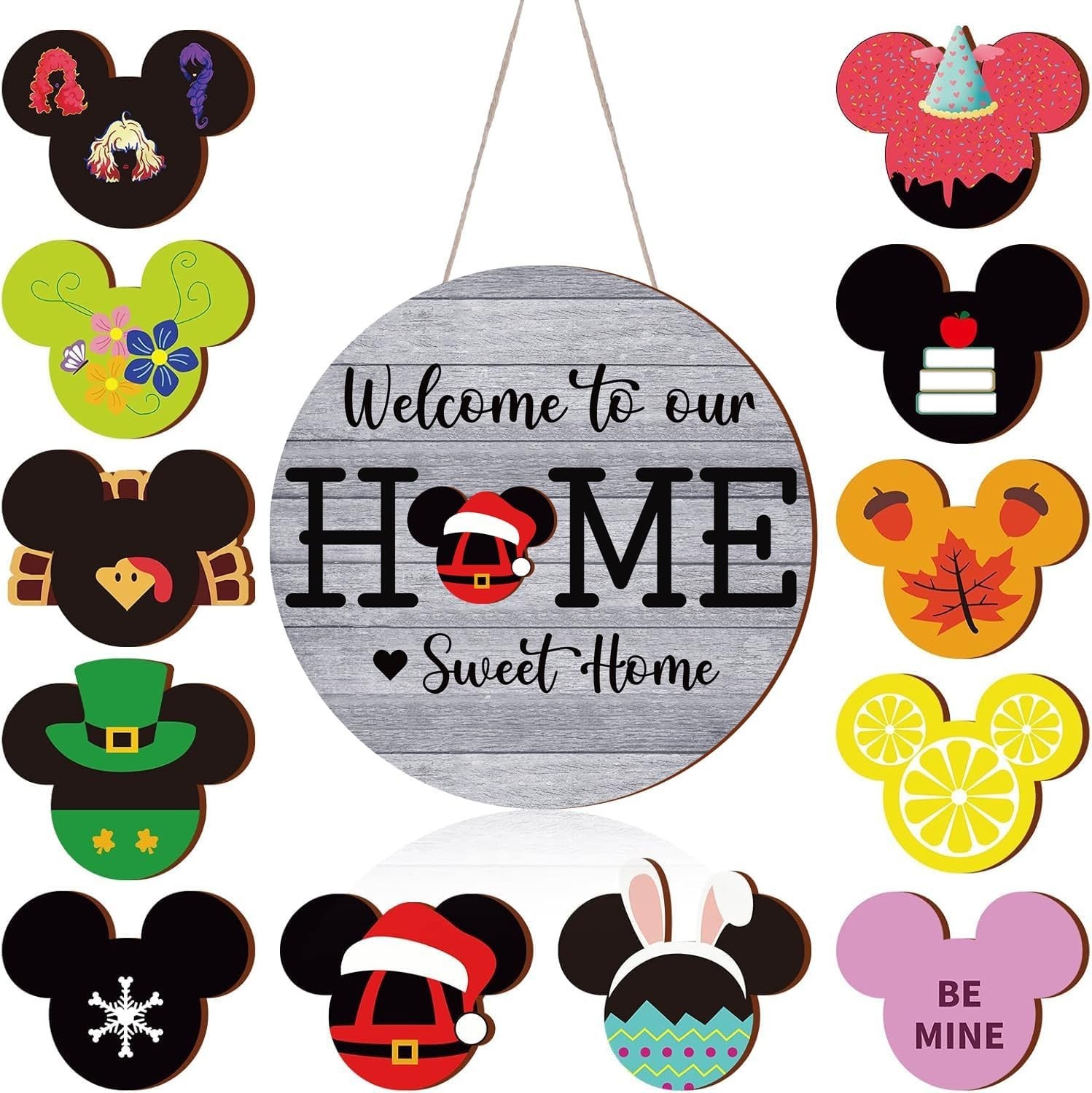 Durable Interchangeable 13-Piece Welcome Sign Set – Heartwarming Home Decor Gift