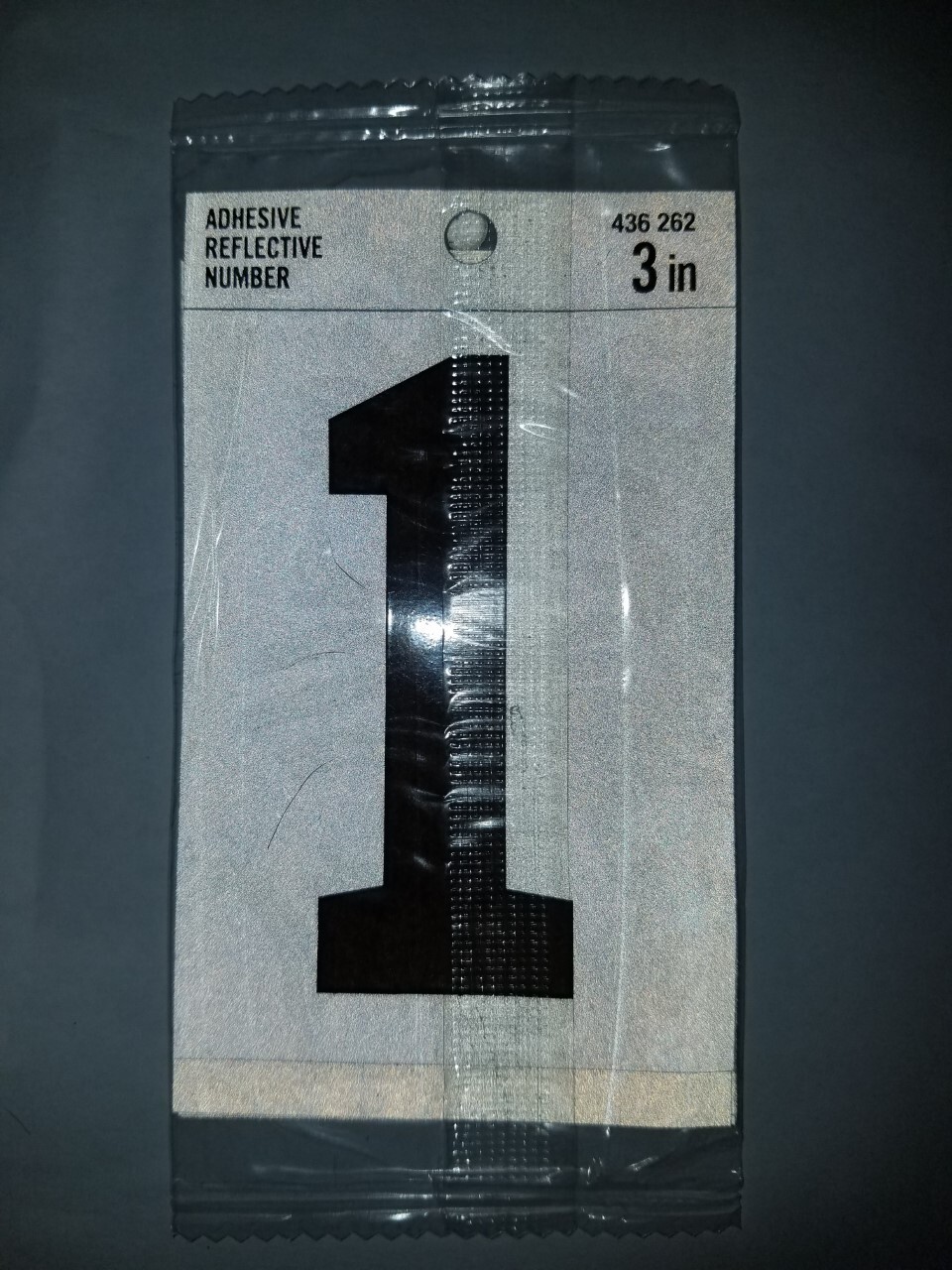 Everbilt 3 in. Vinyl Reflective Number 1 ( lot of 5 )