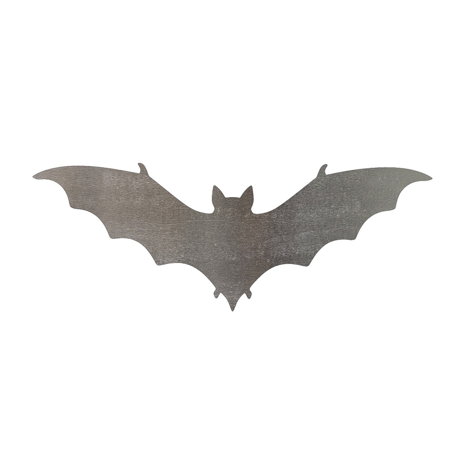 Flying Bat Steel Cutout Shape, Raw Metal Wall Art and Craft Supply