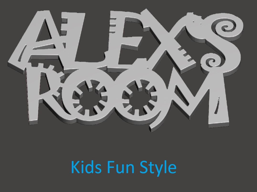 Personalized Custom Sign Any Name Bedroom Door, Wall, Man Cave – 3D many Colors