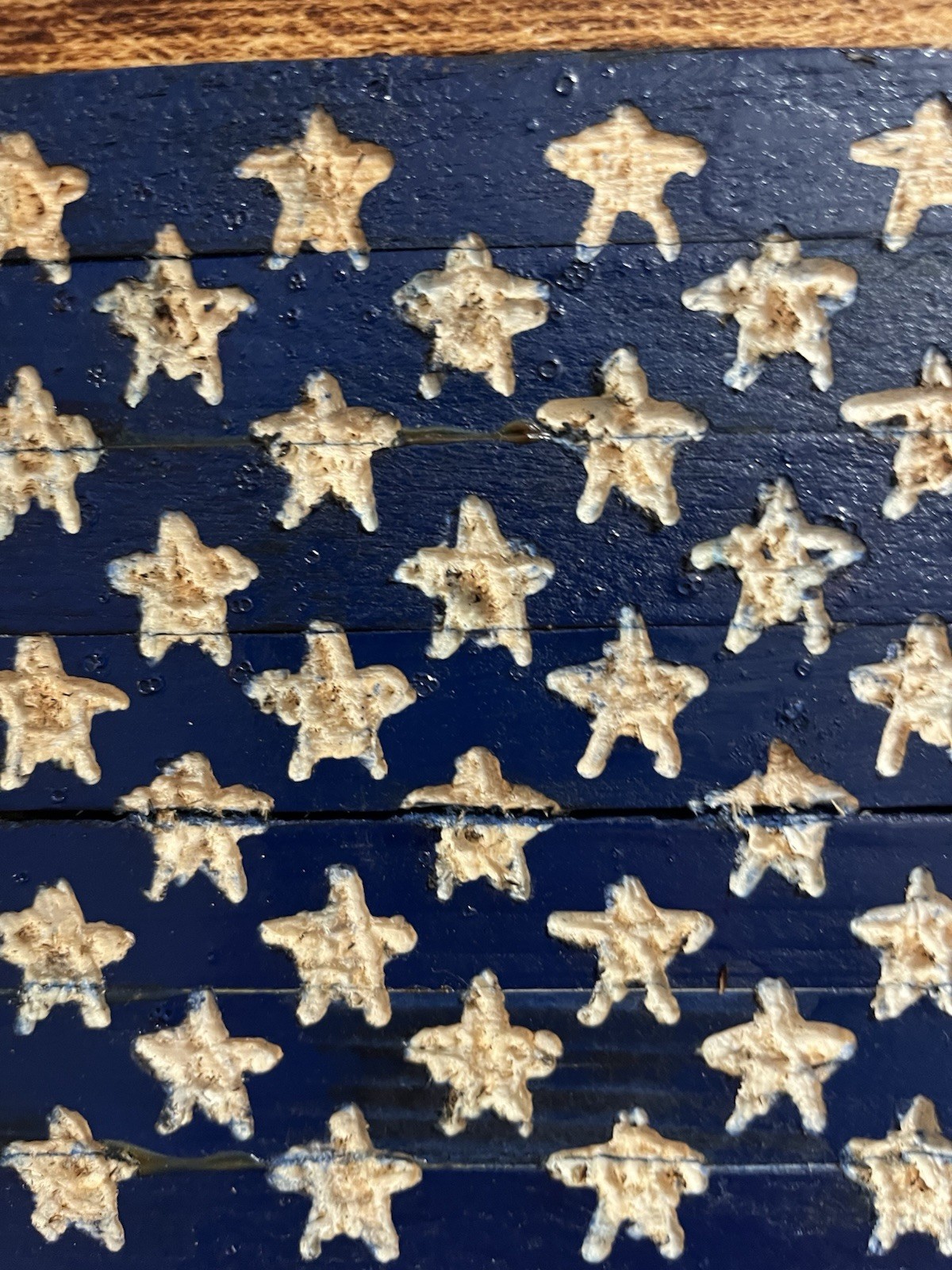 Handmade Wooden American Flag 20×11.5 Classic 50 Star Rustic Wall Decor