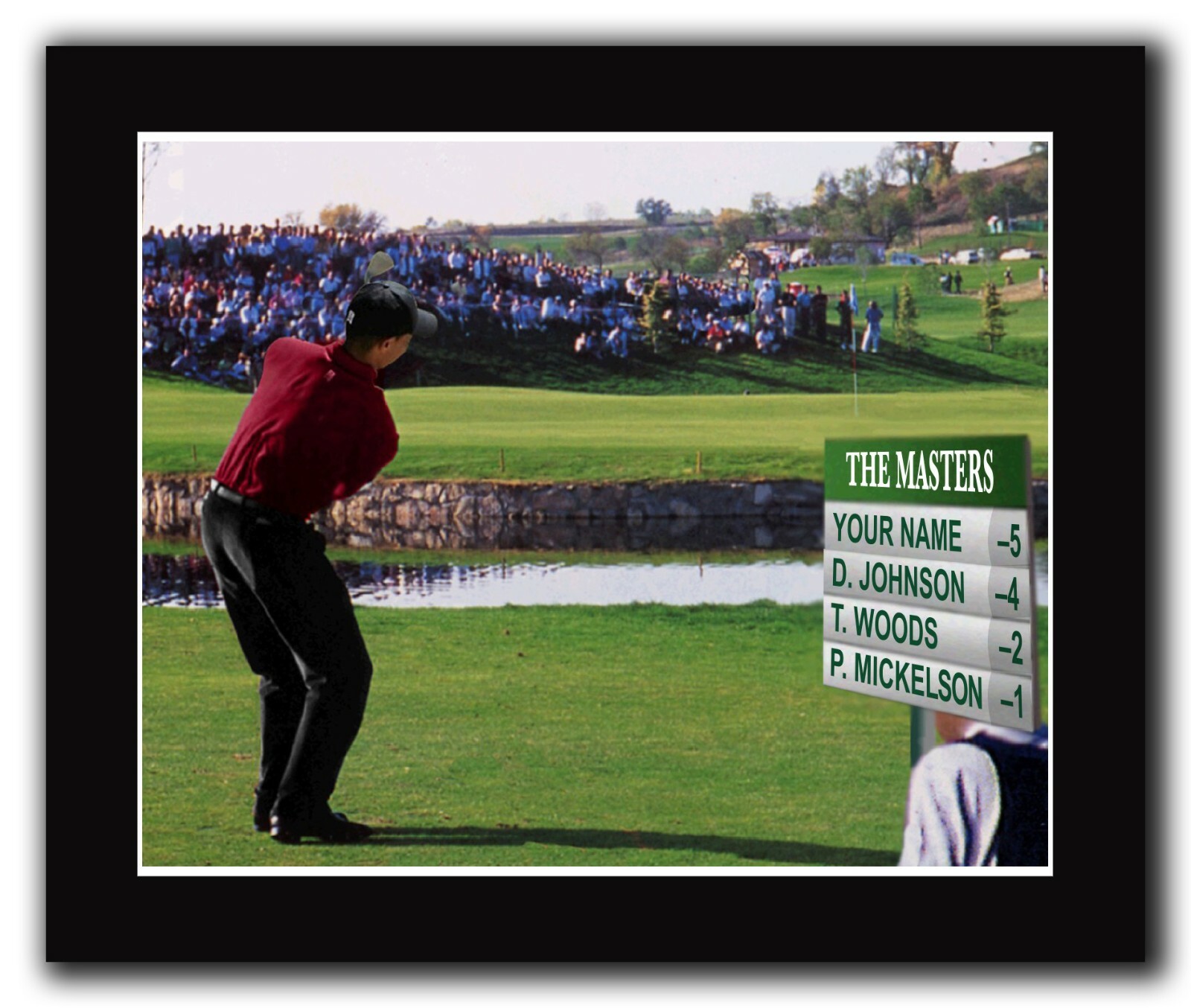 Zoobeedoos “Golf” SCOREBOARD PICTURE – 8×10 Personalized Picture WITH FRAME