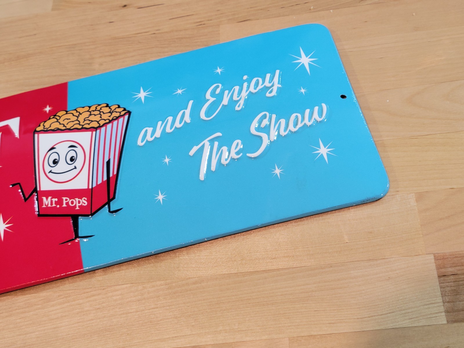 OPEN ROAD 24 X 6 in Tin Sign TURN OFF YOUR PHONES and Enjoy the Show