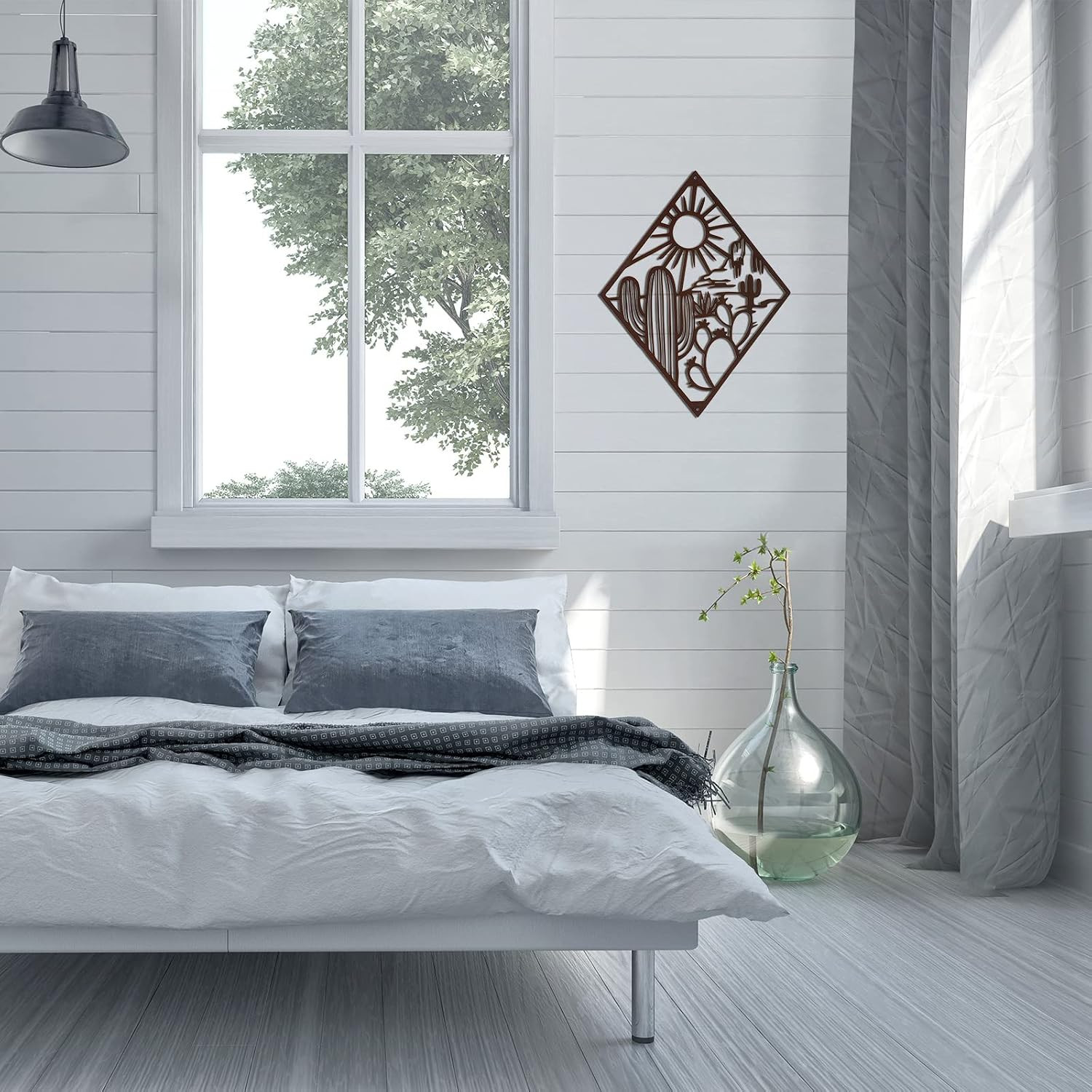 Metal Cactus Wall Decor Natural Themed Metal Wall Art Plant Modern