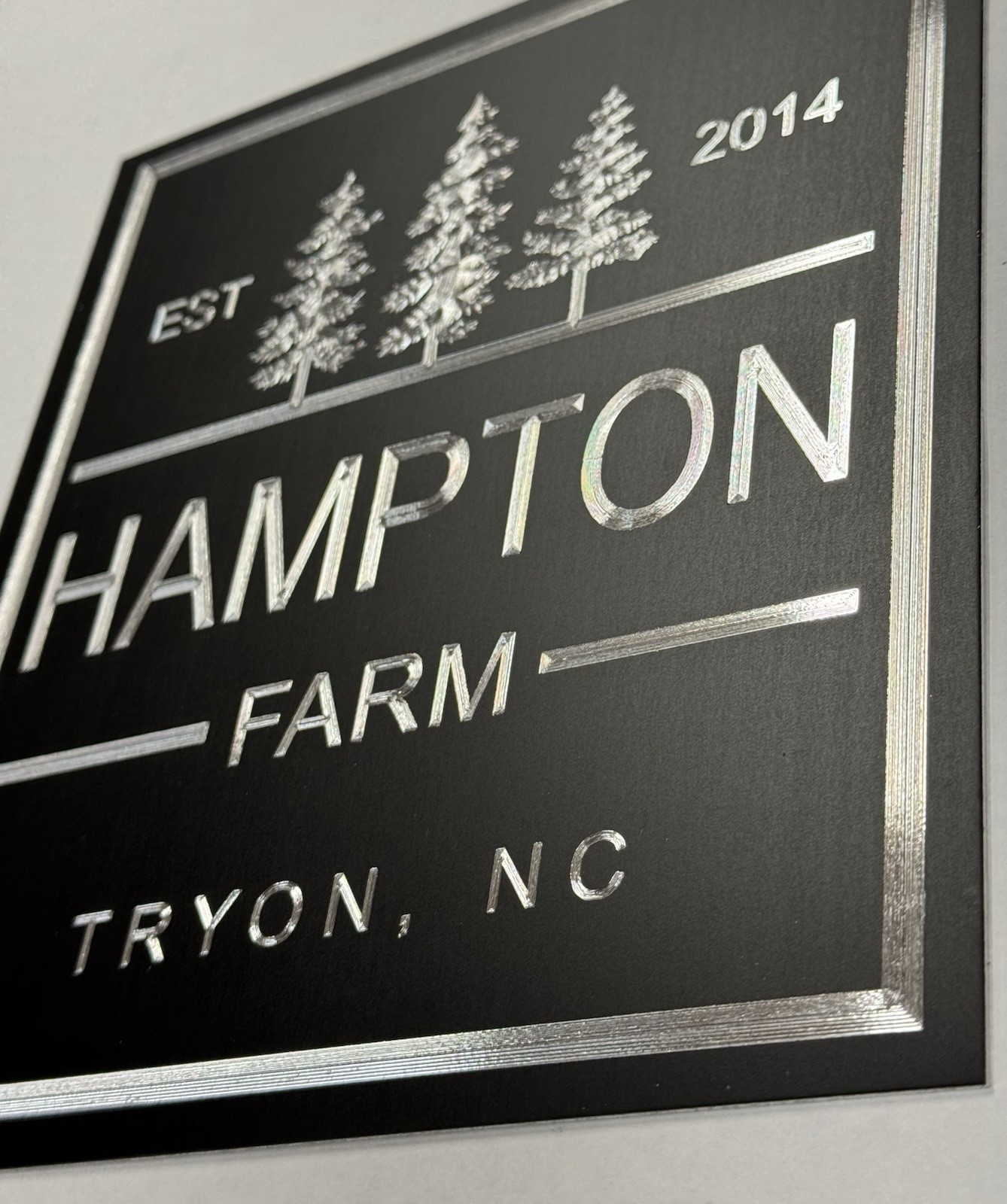 Diamond Etched Reflective Engraved Farm Cottage House Outdoor Metal Sign 14×16