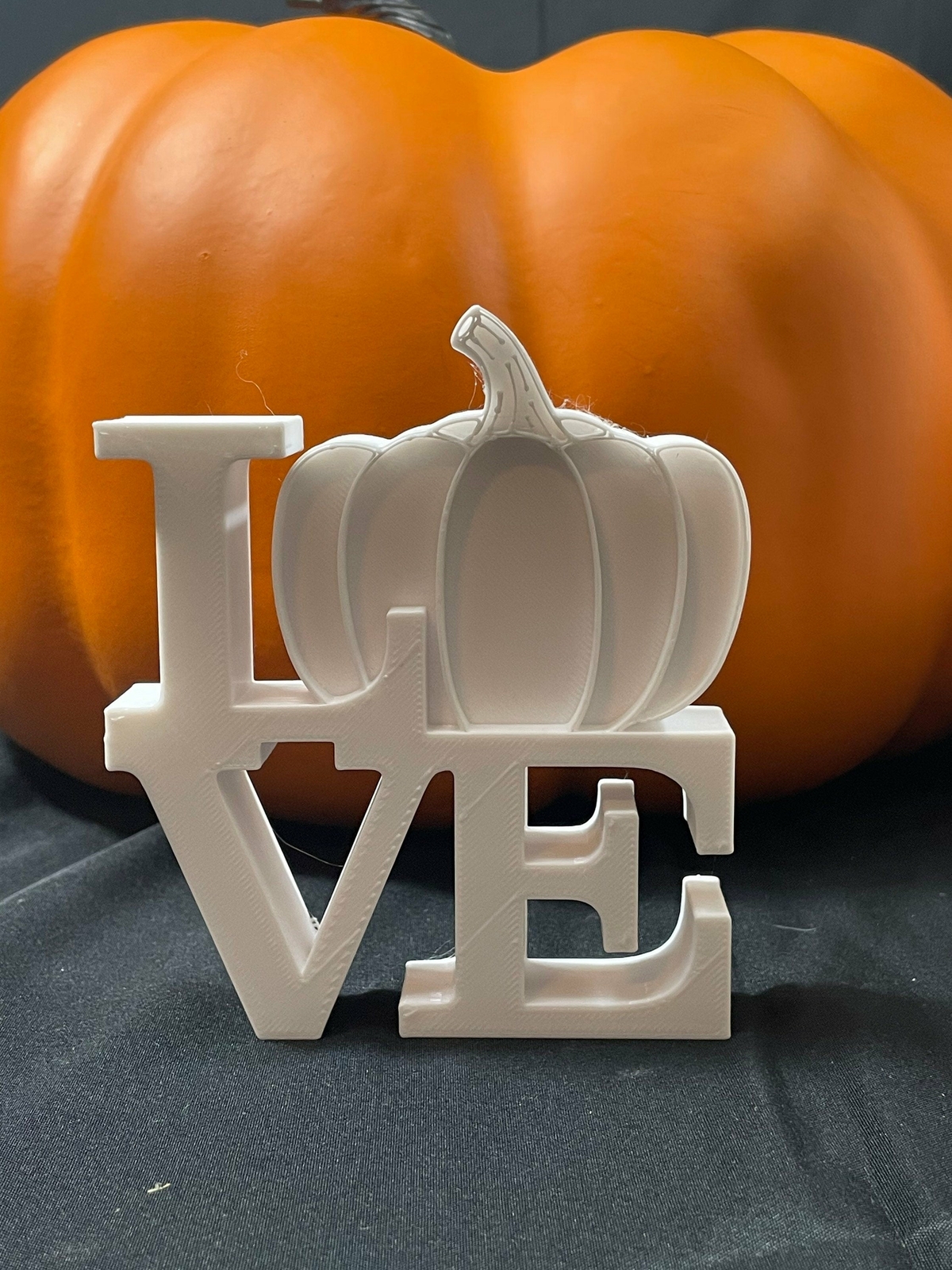 Custom Fall Love Sculpture!-Many colors available- Halloween love sign, Autumn s