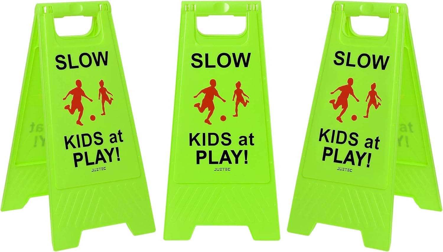 Caution Kids at Play Signs – 3 Durable Safety Signs for Any Outdoor Setting