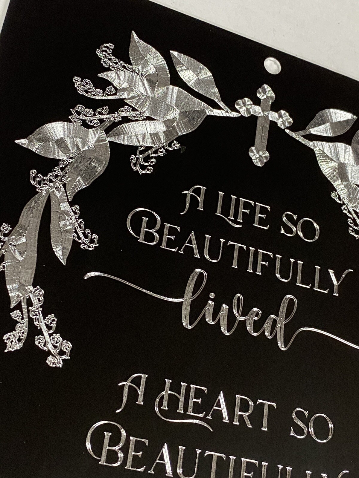 Engraved Personalized Memorial Grave Marker Metal In Memory Sign 10×7 Plaque