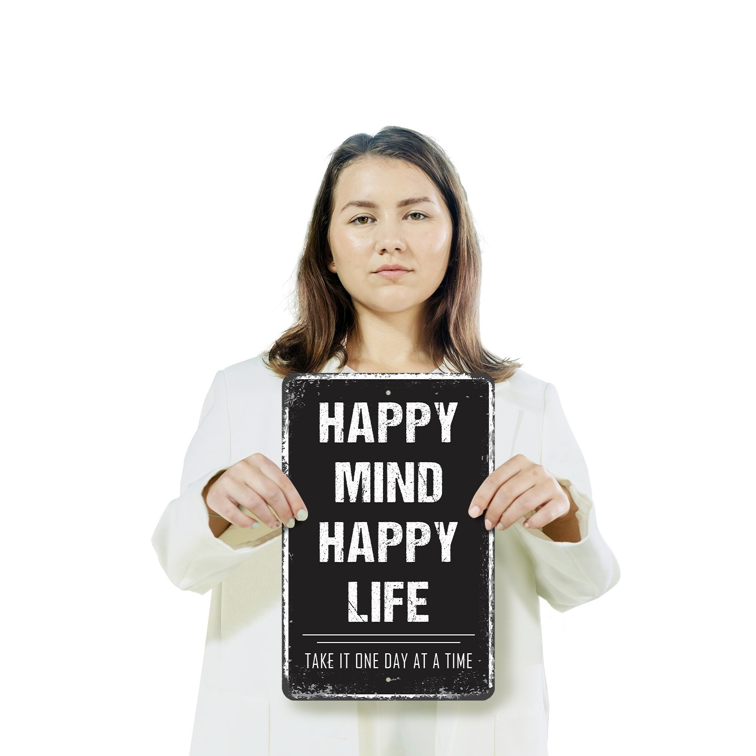 Happy Mind Happy Life Sign Choose Joy Daily Durable Perfect for Bedrooms
