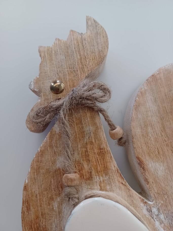 Hand Made Wood Roster By Kitchen Decor 9.5”x6”x3”