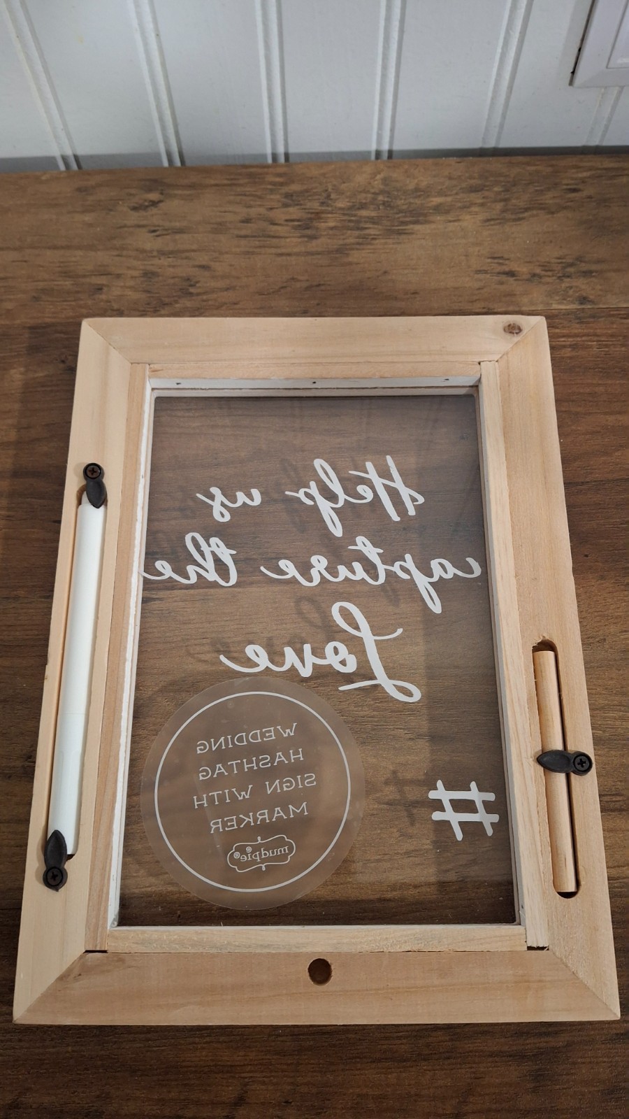 New Mud Pie Framed Wedding Sign Help Us Capture the Love # Social Media