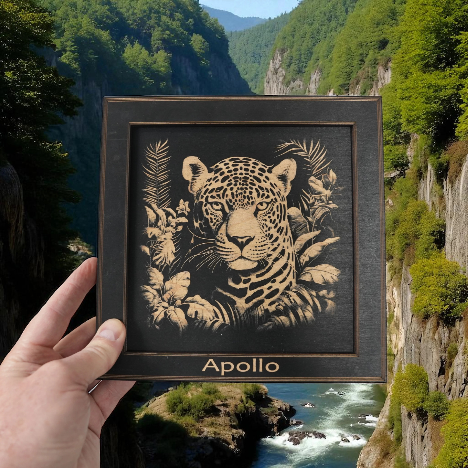 Framed Art – PERSONALIZED – CUSTOM – Leopard