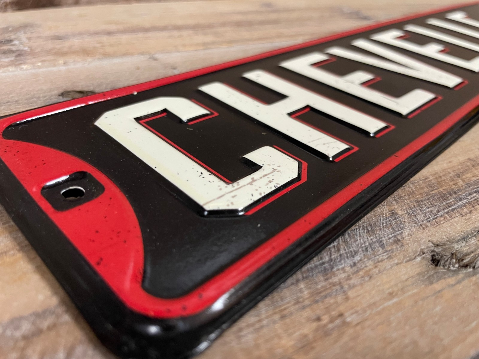 Chevelle Embossed Metal Mancave Garage Wall Sign 19″ x 3″