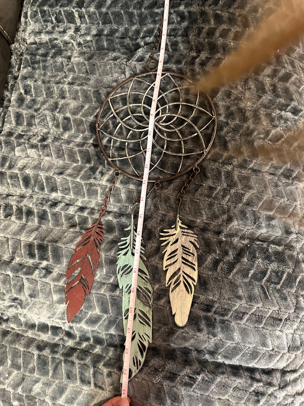 Hobby Lobby Metal Dreamcatcher Wall Hang Decor With Feathers Multicolor