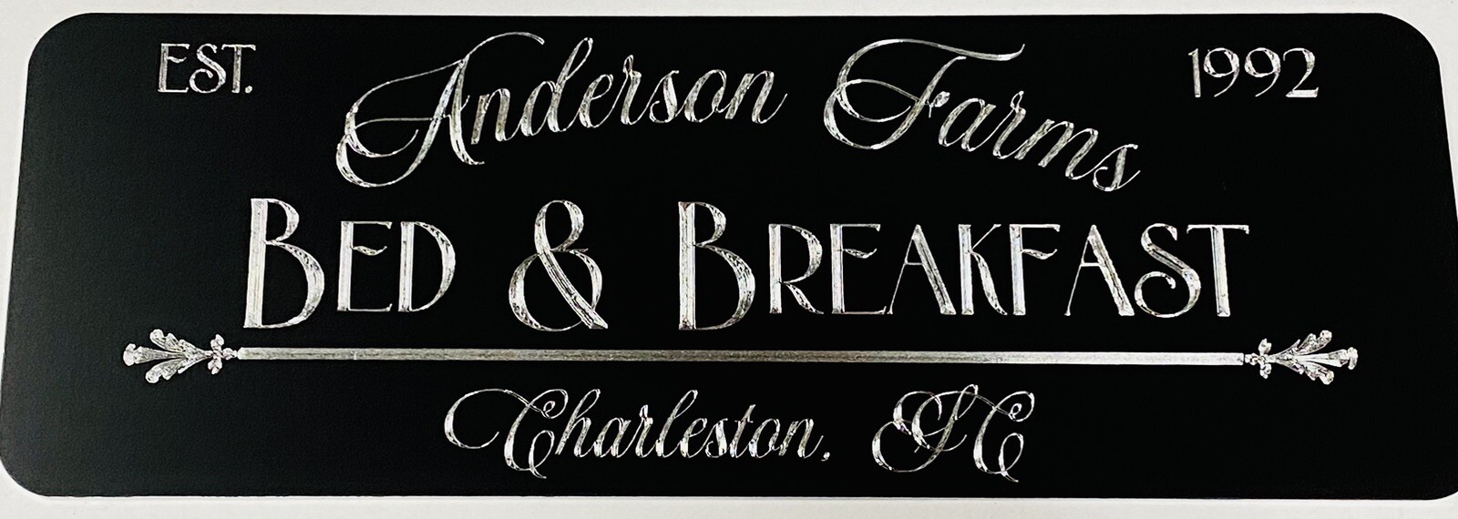Engraved Personalized Custom House Home Business Weatherproof Metal Sign 14×5