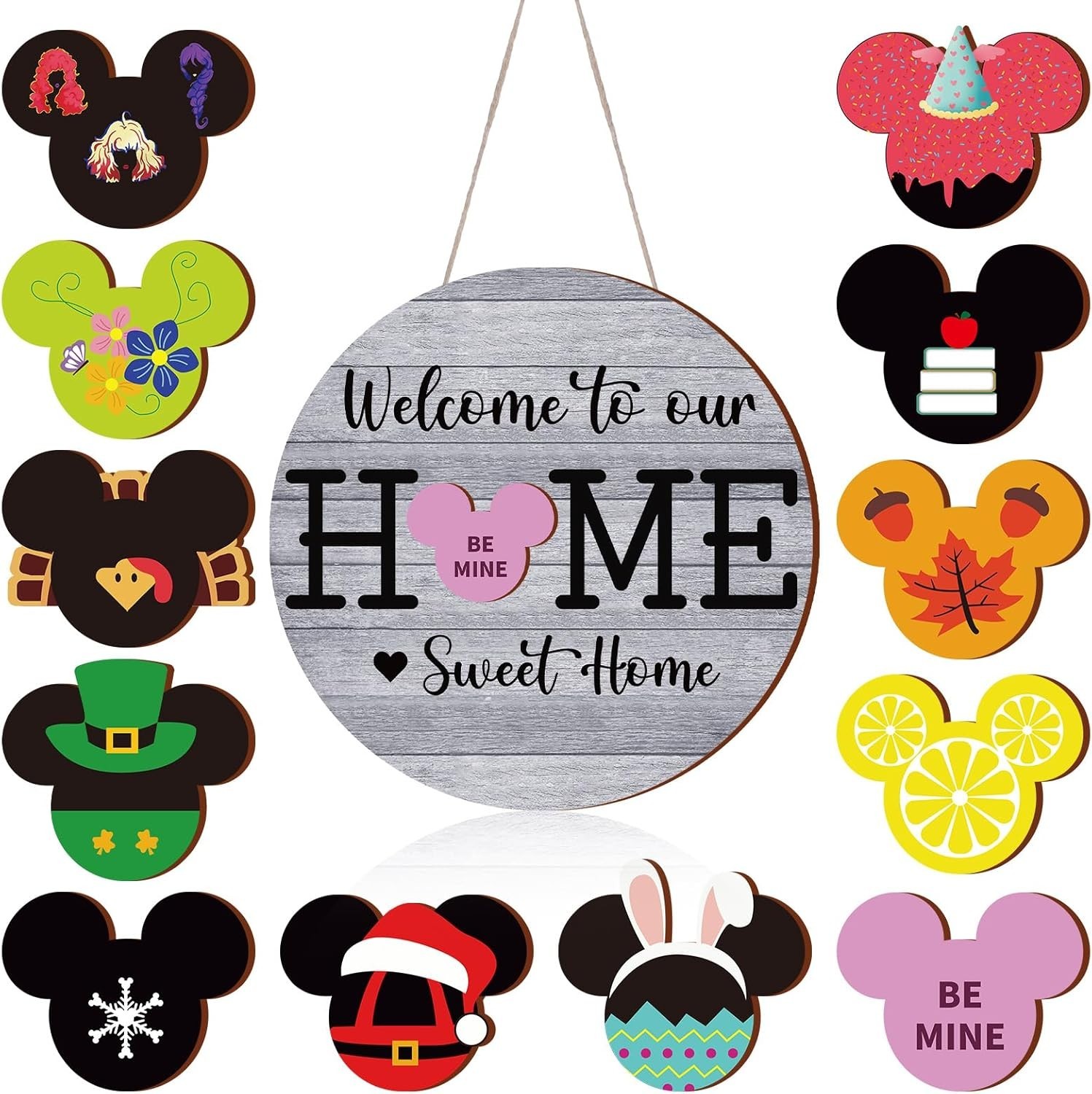 Durable Interchangeable 13-Piece Welcome Sign Set – Heartwarming Home Decor Gift