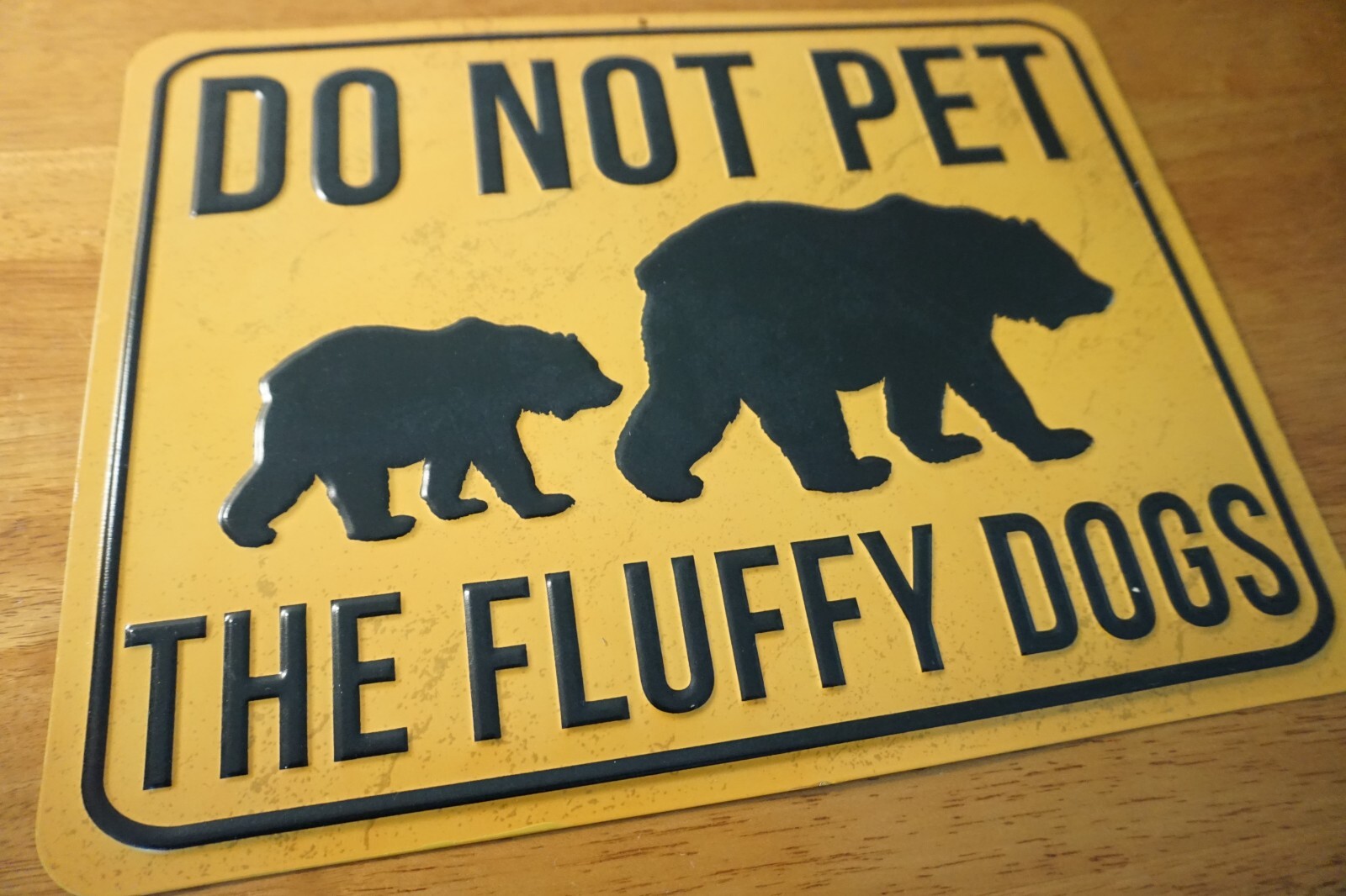 LARGE Rustic Vintage Bears Cabin Metal Sign Camping Lodge Primitive Home Decor
