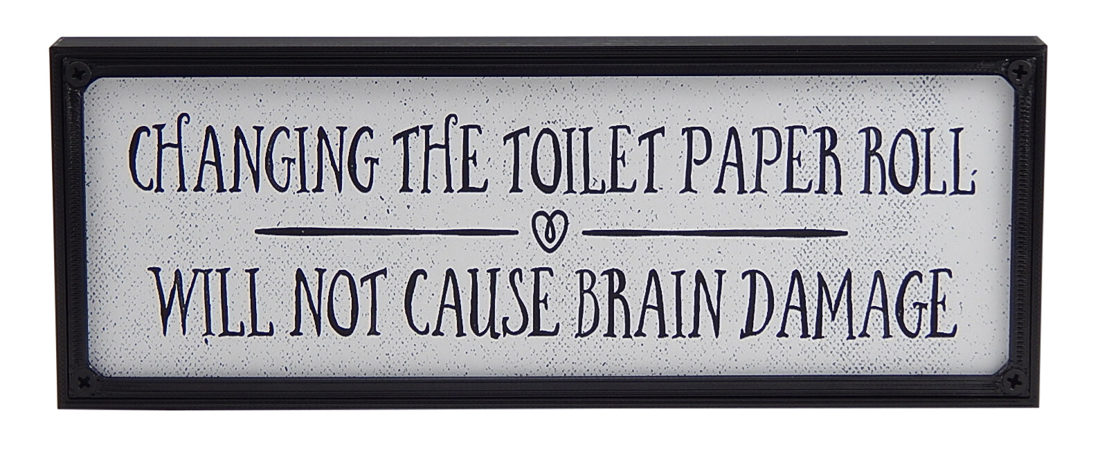 Funny & Cute Farmhouse Bathroom Toilet Sign Shelf Sitter Rustic Wall Home Decor
