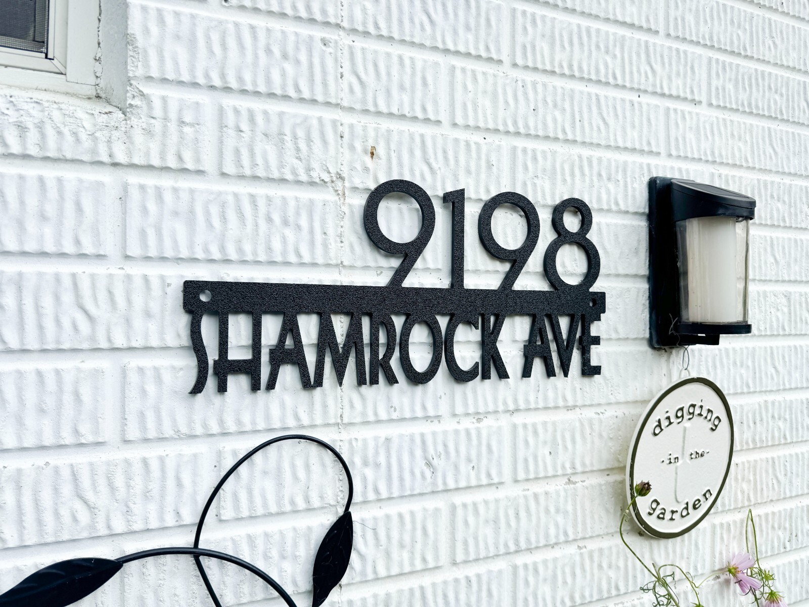 Engraved Custom House Number Sign | HDPE Personalized Street Address