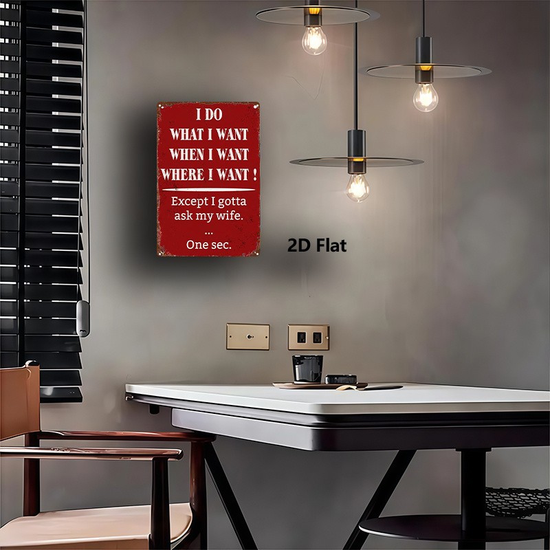Metal Sign 8×12 Inch Square Wall Decor