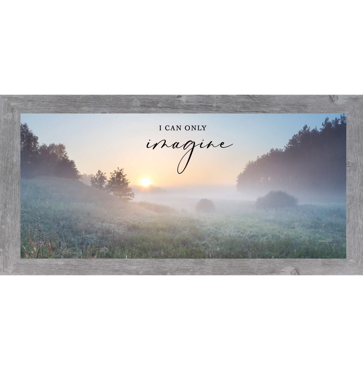 Be Still Christian Sunrise Framed Wall Art Wide Landscape Decor | Multiple Sizes