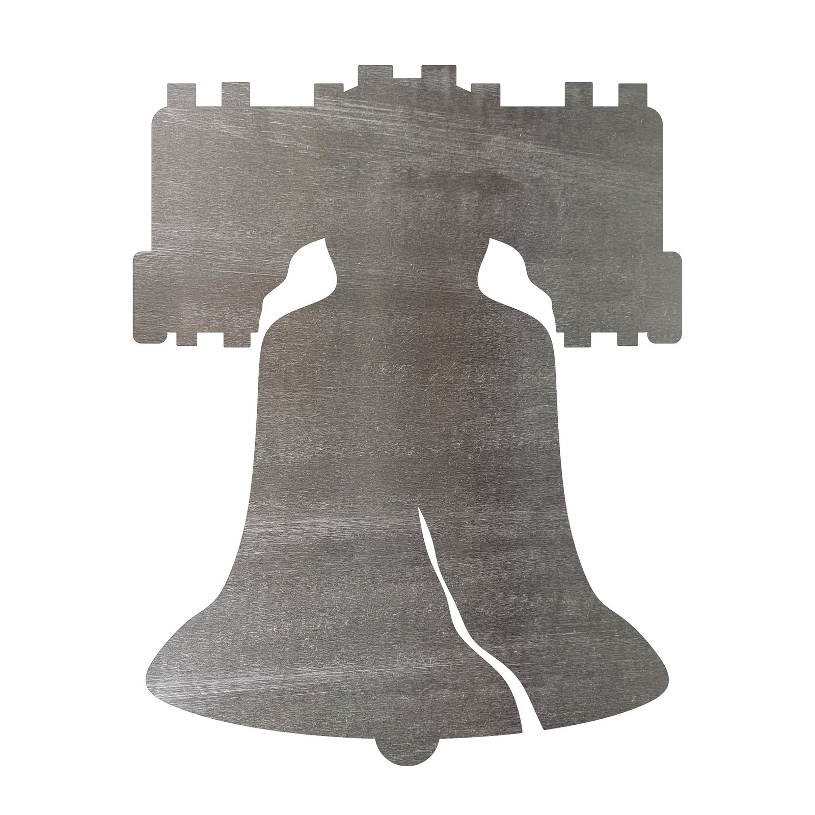 Liberty Bell 2 Steel Cutout Shape, Raw Metal Wall Art and Craft Supply