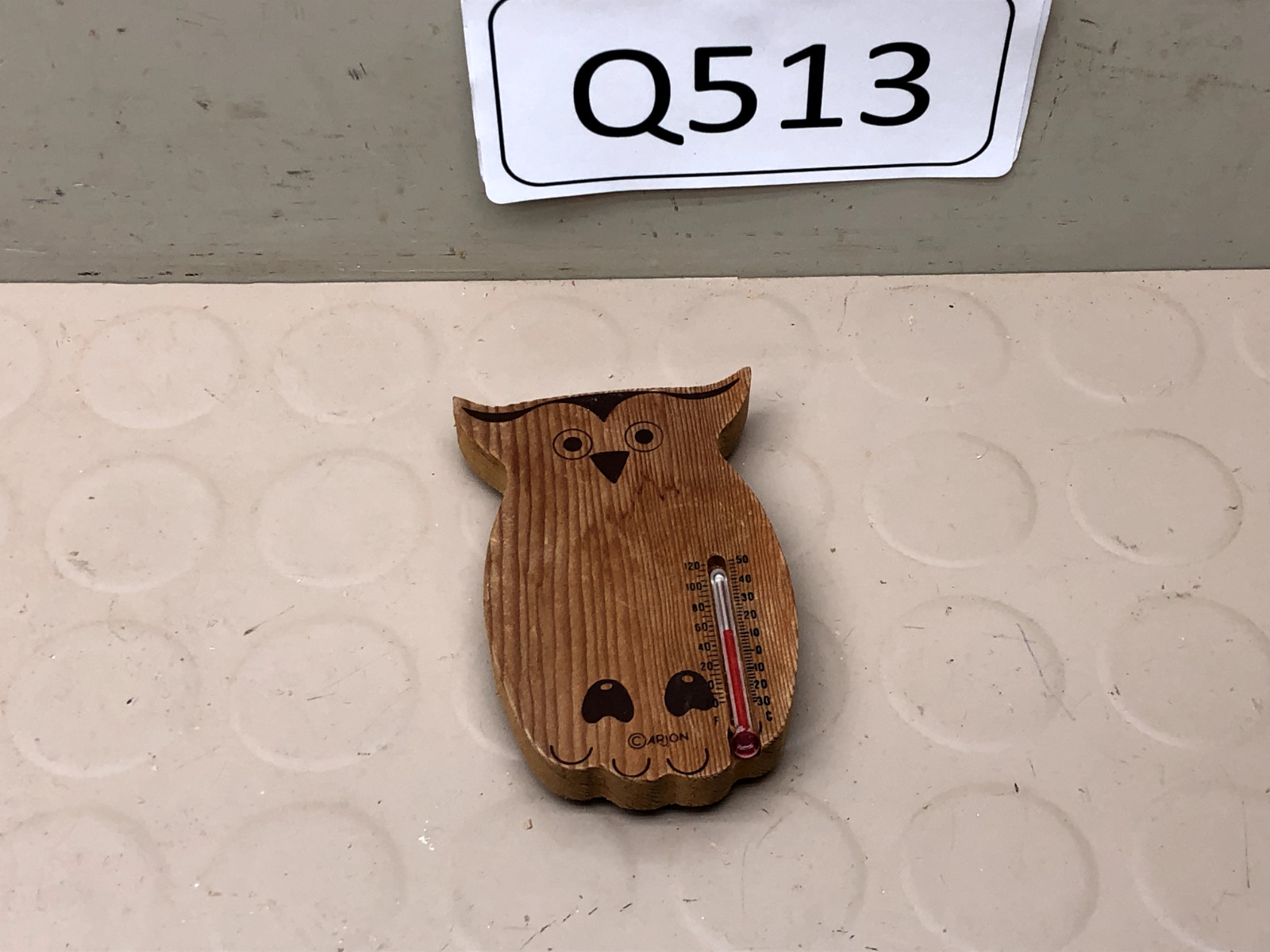 Vintage Owl Thermometer Fridge Magnet