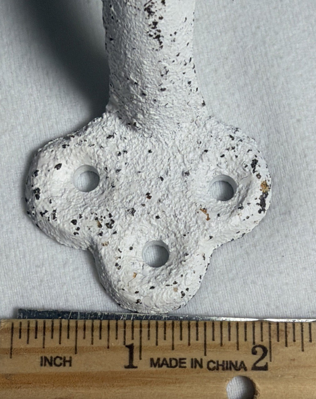 New Hobby Lobby 9in White Rustic Grab Handle Metal