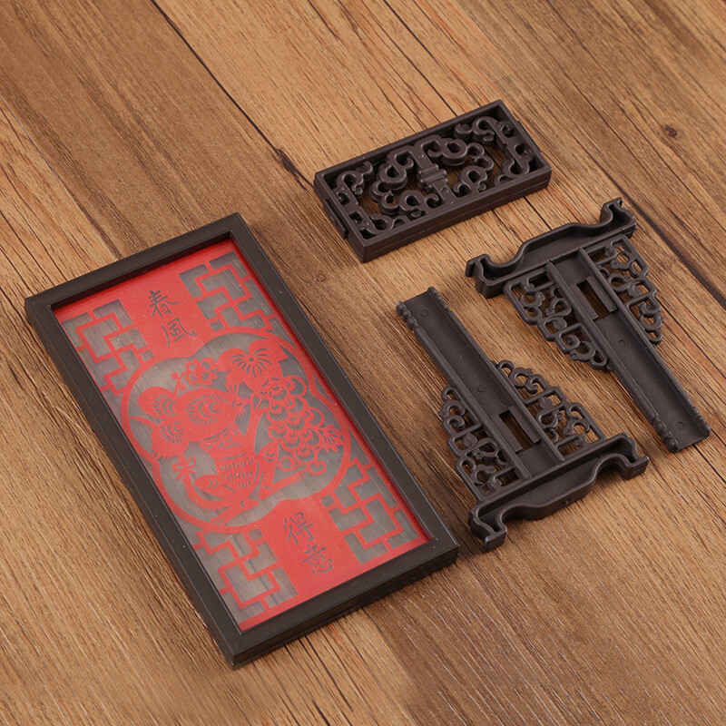 Paper-cut Chinese Zodiacs Mini Screen Decor Plastic Photo Frame Tabletop Display