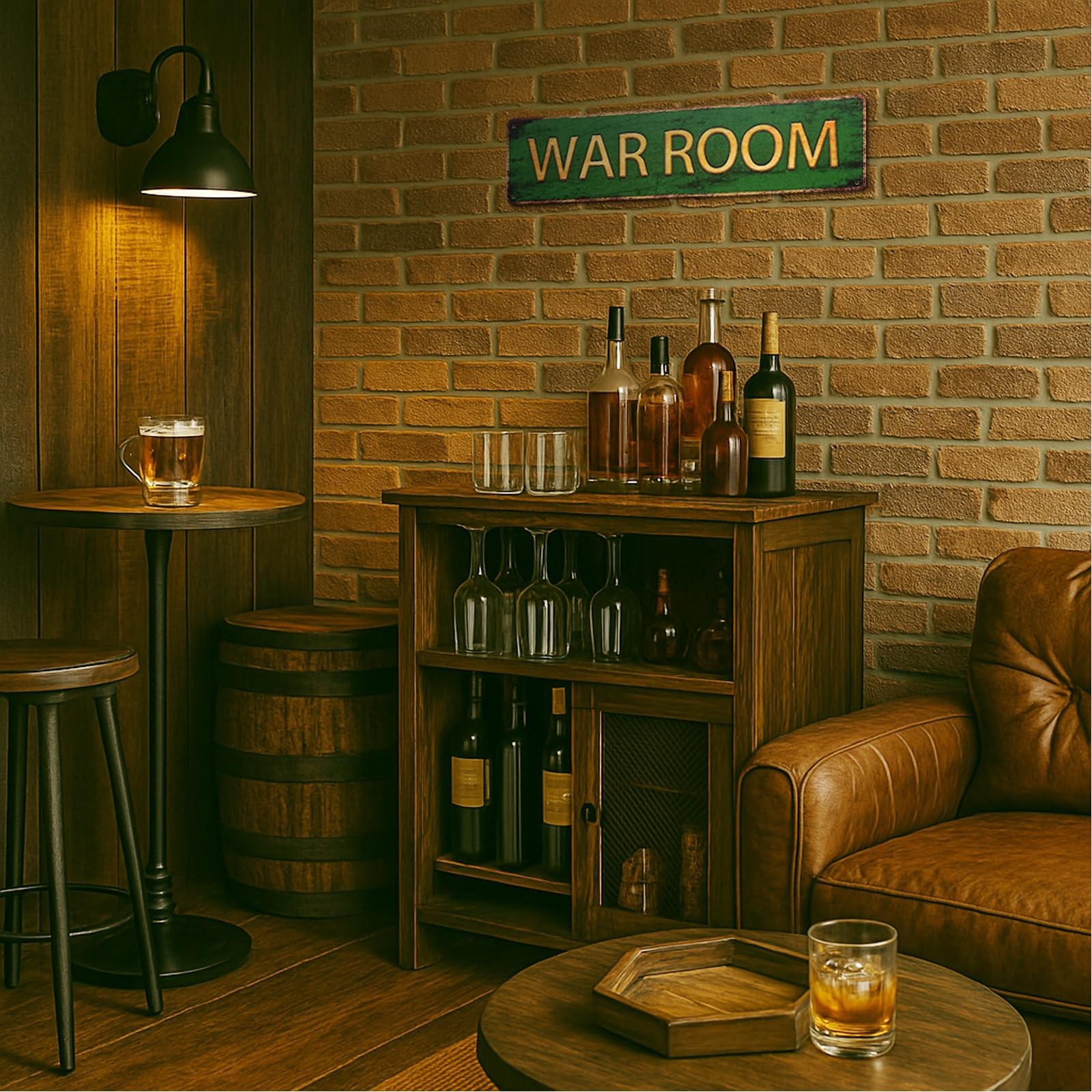 WAR ROOM Metal Sign – Vintage Aluminum Wall Decor for bar, 4×16, War Room
