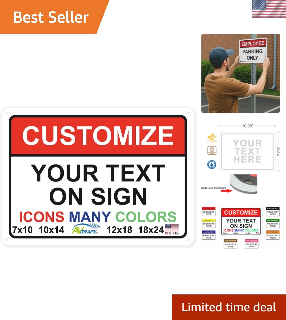 Custom Signs Outdoor Metal for Home Office Business, Personalized, Door, Porc…